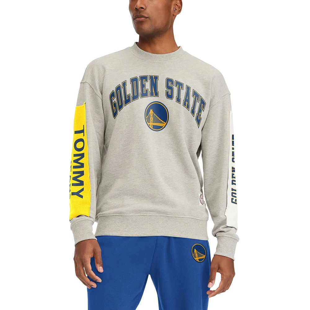 Sweat Tommy Jeans gris Golden State Warriors James Patch pour homme