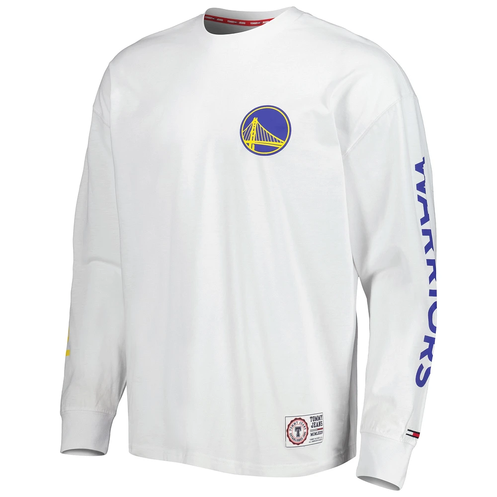 Tommy Jeans pour homme Royal/White Golden State Warriors Matthew 2 en 1 T-shirt et sweat à capuche Combo Set