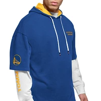 Tommy Jeans pour homme Royal/White Golden State Warriors Matthew 2 en 1 T-shirt et sweat à capuche Combo Set