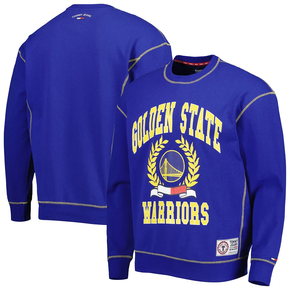 Sweat à capuche Tommy Jeans Royal Golden State Warriors Peter French Terry pour homme