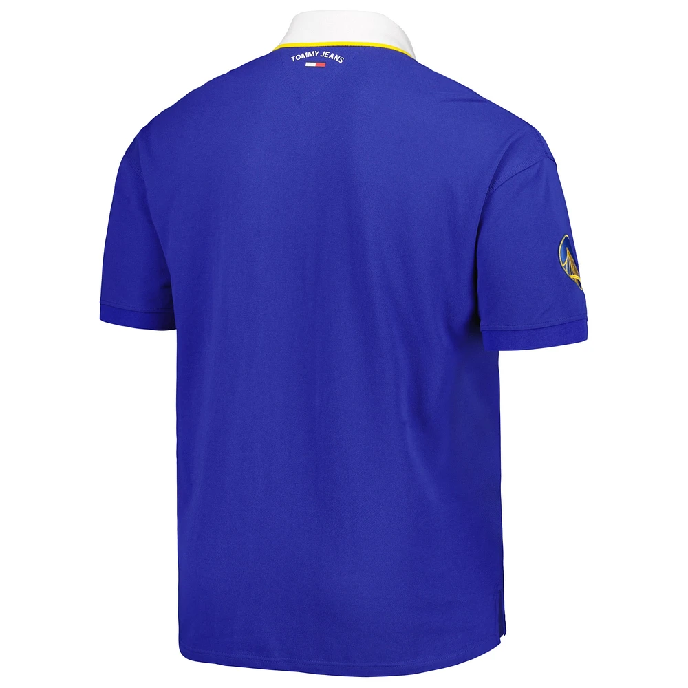 Men's Tommy Jeans Royal Golden State Warriors Stanley Pique Polo