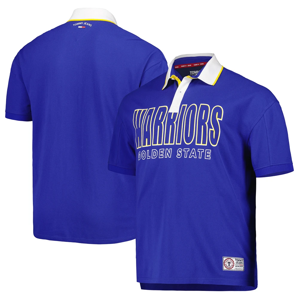 Men's Tommy Jeans Royal Golden State Warriors Stanley Pique Polo