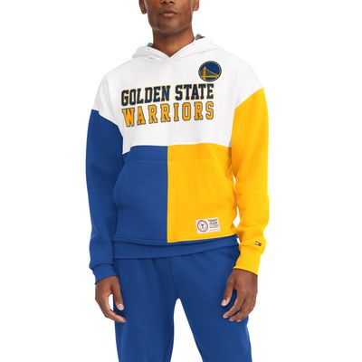 Men's Tommy Jeans White Golden State Warriors - Andrew Split Color Block Hoodie