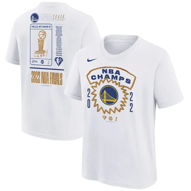 Men's Nike White Golden State Warriors 2022 NBA Finals Champions  Celebration Roster Big & Tall T