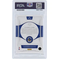 Stephen Curry Golden State Warriors 2021-22 Panini National Treasures Game Used Logo Relic #TD-SCY #1/1 PSA Authenticated 7 Card