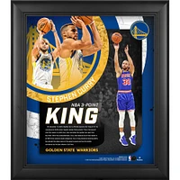 Collage encadré de Stephen Curry, Golden State Warriors, 15" x 17", meilleur marqueur de tous les temps à 3 points de la NBA