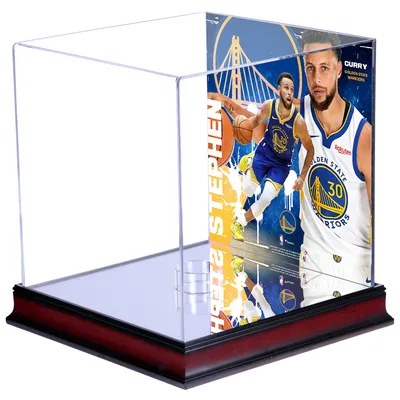 Kevin Durant Stephen Curry & Klay Thompson Golden State Warriors Mahogany  2018 NBA Finals Champions Basketball Display Case