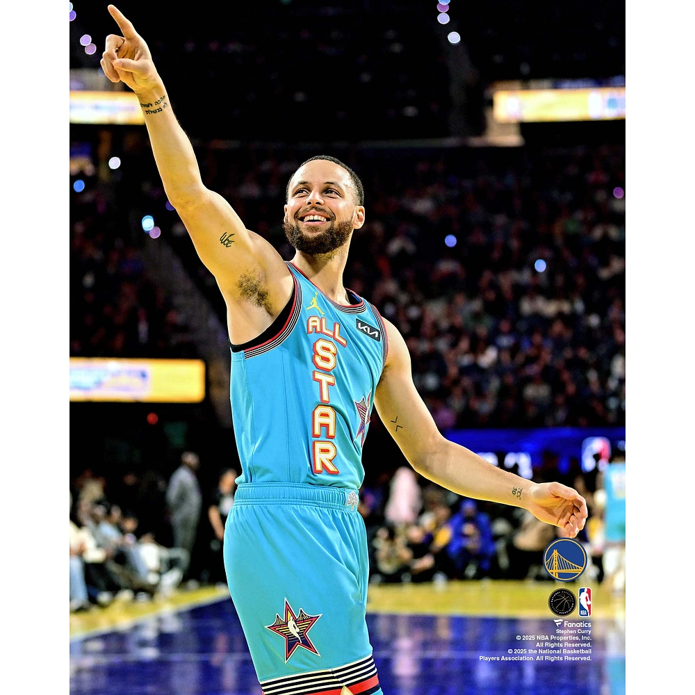Stephen Curry Golden State Warriors Unsigned 2025 NBA All-Star Game Celebration Photograph