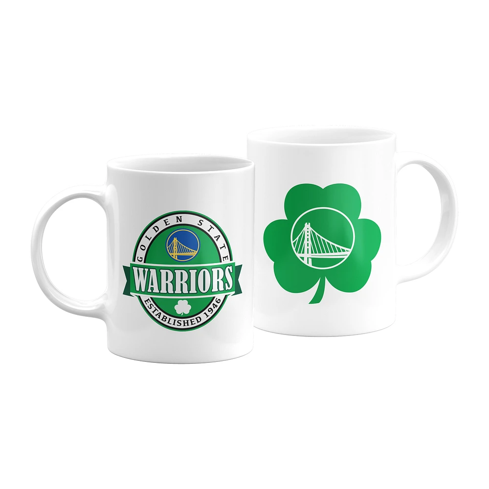 The Sports Vault White Golden State Warriors 2021 St. Patrick's Day - 11oz. Coffee Mug 2-Pack