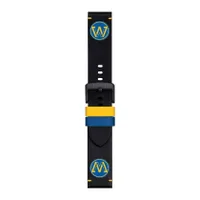 Golden State Warriors Tissot Official Leather Watch Strap - Black