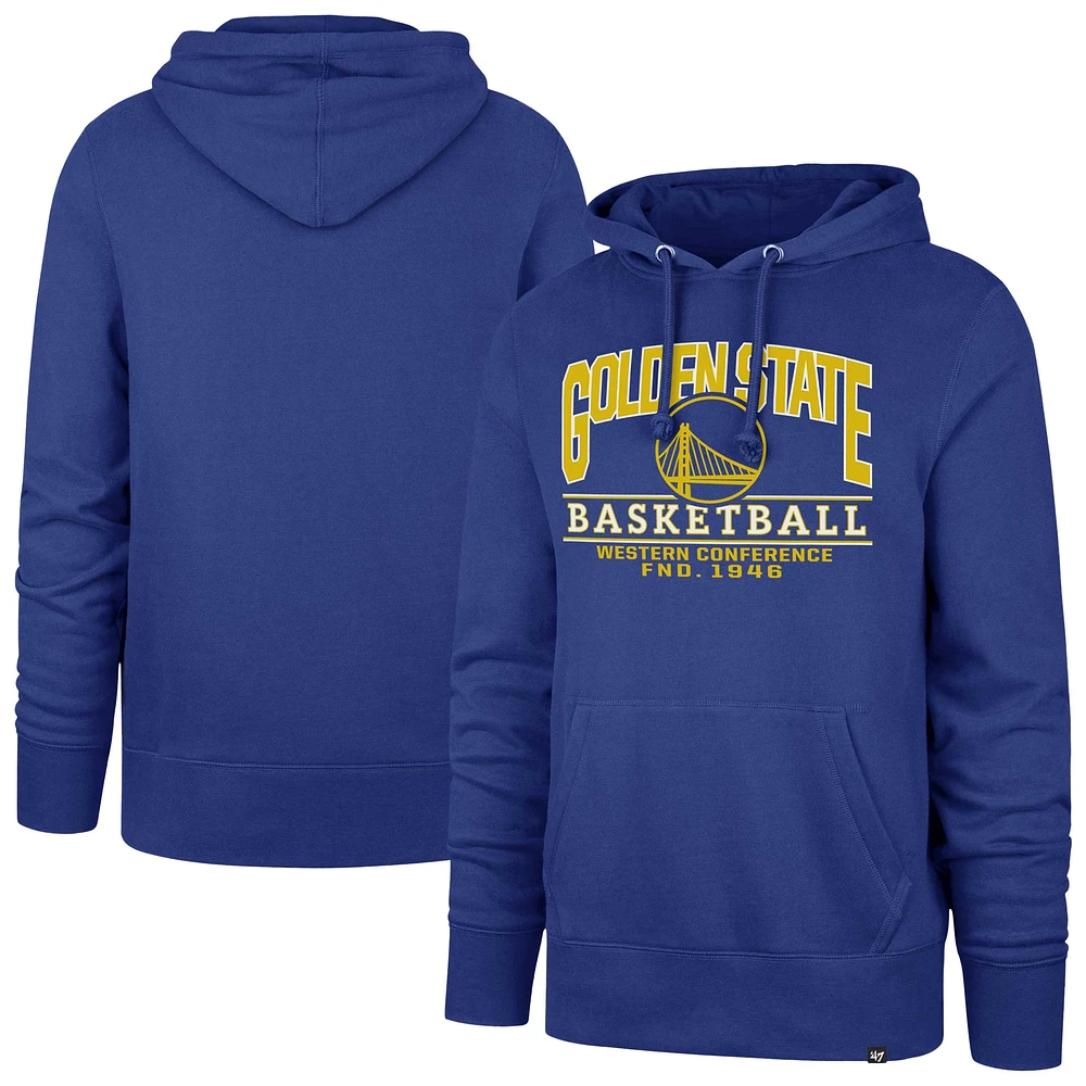 Unisex '47  Royal Golden State Warriors Good Call Headline Pullover Hoodie