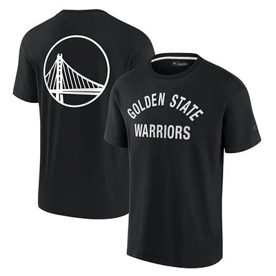 T-shirt unisexe Fanatics Black Golden State Warriors Elements super doux à manches courtes