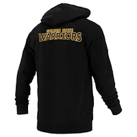 Sweat à capuche unisexe FISLL noir Golden State Warriors Logoman Shadow Collection