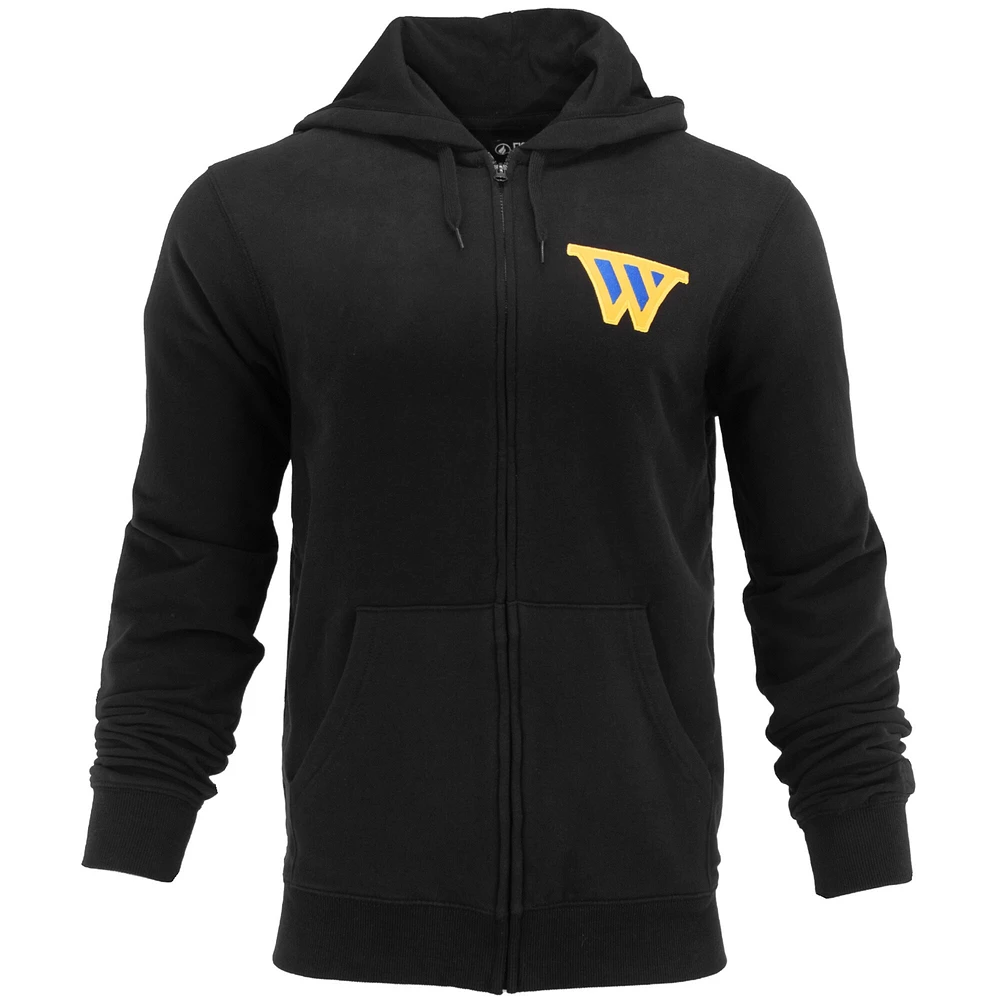 Sweat à capuche unisexe FISLL x Benny Gold Black Golden State Warriors Statement Edition entièrement zippé