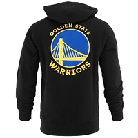 Sweat à capuche unisexe FISLL x Benny Gold Black Golden State Warriors Statement Edition entièrement zippé