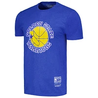 T-shirt unisexe avec logo Mitchell & Ness Royal Golden State Warriors Hardwood Classics MVP