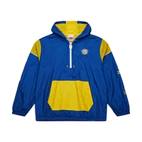 Veste coupe-vent unisexe Mitchell & Ness Royal Golden State Warriors Hardwood Classics Team OG 3.0 Anorak à demi-zip