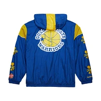 Unisex Mitchell & Ness  Royal Golden State Warriors Hardwood Classics Team OG 3.0 Anorak Half-Zip Windbreaker Jacket