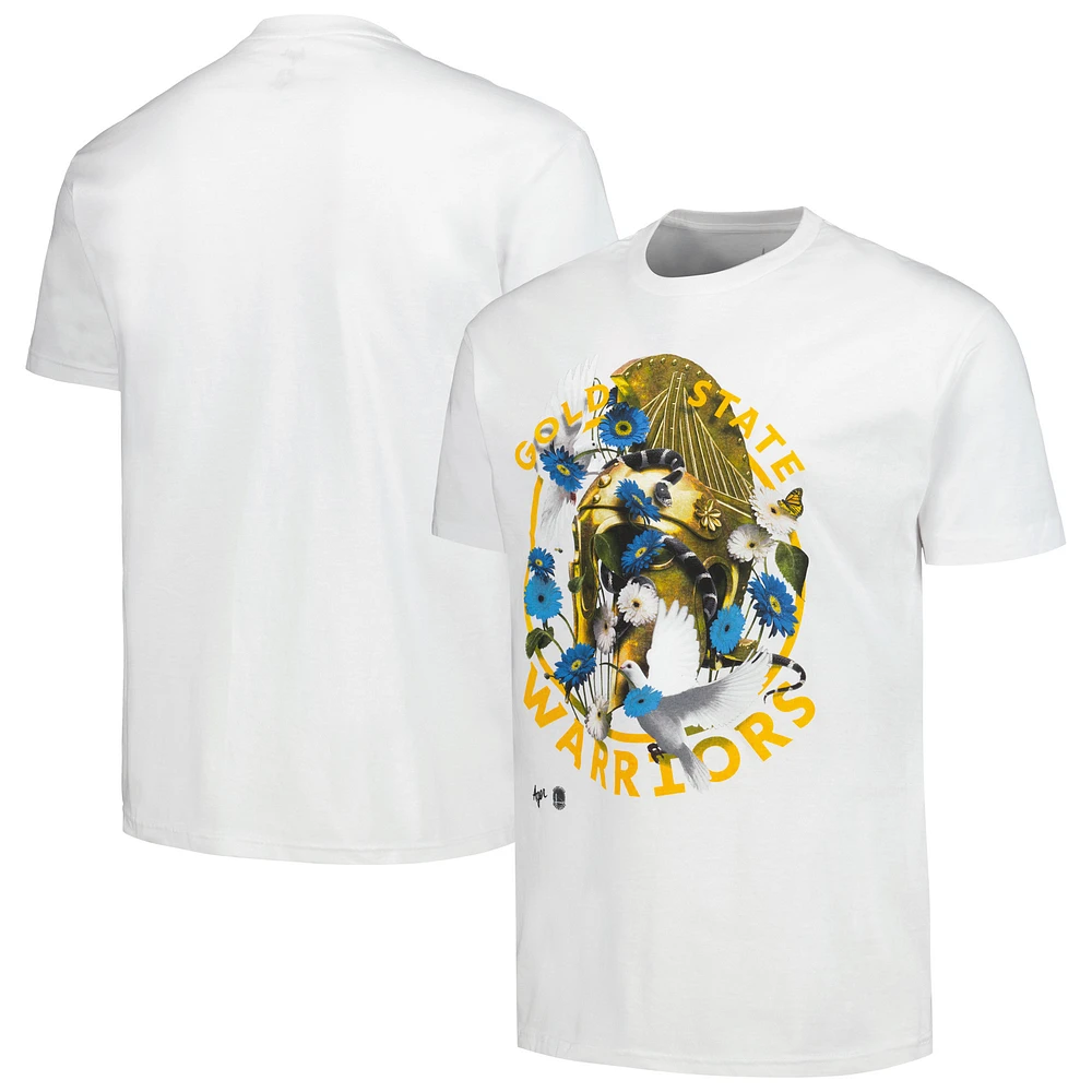 T-shirt unisexe NBA x Kathy Ager blanc Golden State Warriors Identifier Artist Series