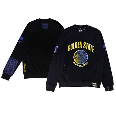 Unisex NBA x Two Hype  Black Golden State Warriors Culture & Hoops Heavyweight Pullover Sweatshirt