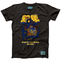 Unisex NBALab x Hyperfly Heather Black Golden State Warriors Year of the Snake Lunar New Collection T-Shirt