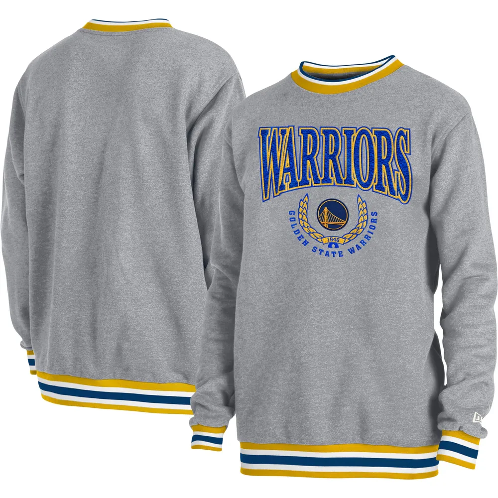 New Era Unisex New Era Gray Golden State Warriors Vintage Throwback Crew  Sweatshirt | Coquitlam Centre