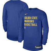 T-shirt à manches longues unisexe Nike Royal Golden State Warriors 2023/24 Legend On-Court Practice