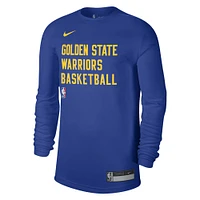 T-shirt à manches longues unisexe Nike Royal Golden State Warriors 2023/24 Legend On-Court Practice