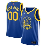 Maillot Nike bleu Golden State Warriors Swingman personnalisé pour homme - Édition City