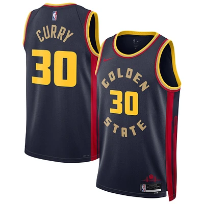 Maillot de joueur Nike Stephen Curry bleu marine Golden State Warriors 2024/25 Swingman - Édition City