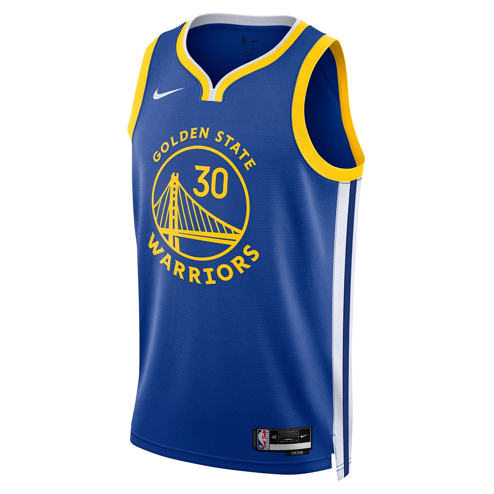 Maillot Nike Swingman Stephen Curry Royal Golden State Warriors unisexe - Édition Icon