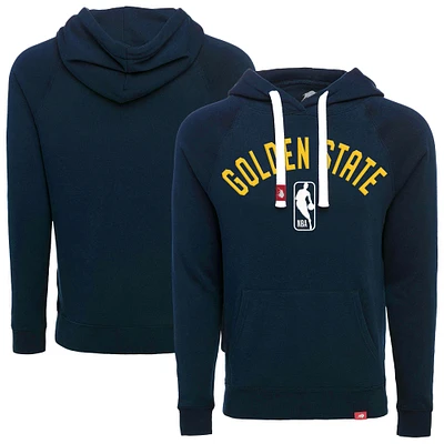 Unisex Sportiqe  Navy Golden State Warriors Olsen Tri-Blend Pullover Hoodie