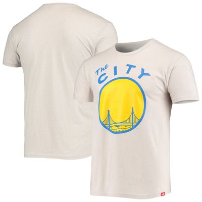 Unisex Sportiqe Oatmeal Golden State Warriors Hardwood Classics The City Davis T-Shirt