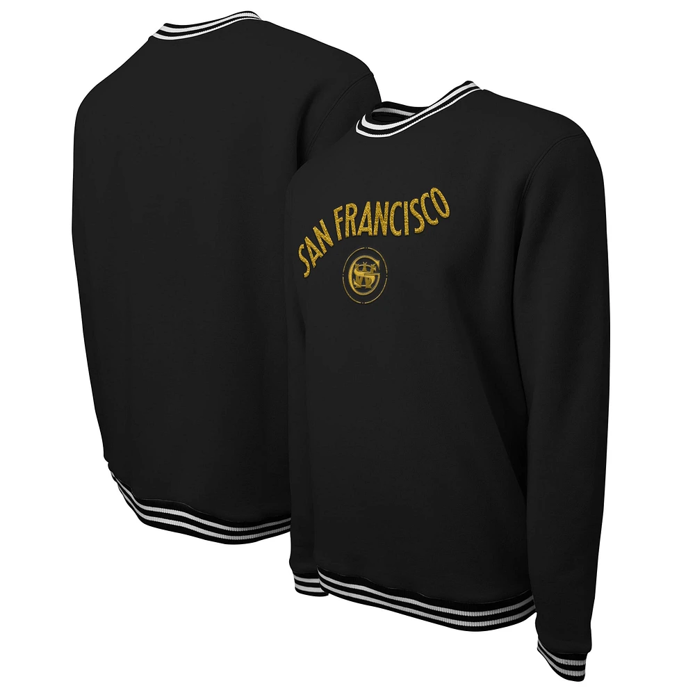 Unisex Stadium Essentials Black Golden State Warriors 2023/24 City Edition Club Level Pullover Sweatshirt