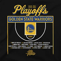 T-shirt unisexe Stadium Essentials noir Golden State Warriors 2023 NBA Playoffs Roster