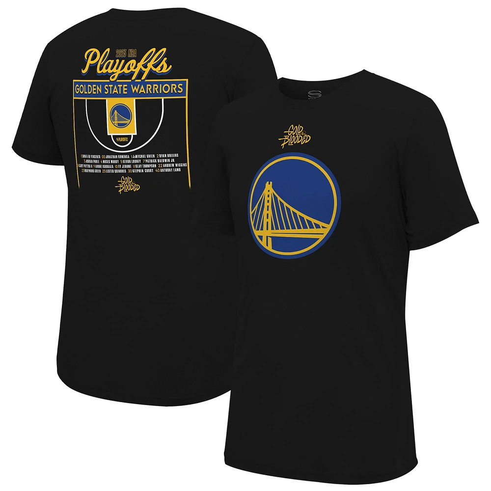 Unisex Stadium Essentials  Black Golden State Warriors 2023 NBA Playoffs Roster T-Shirt