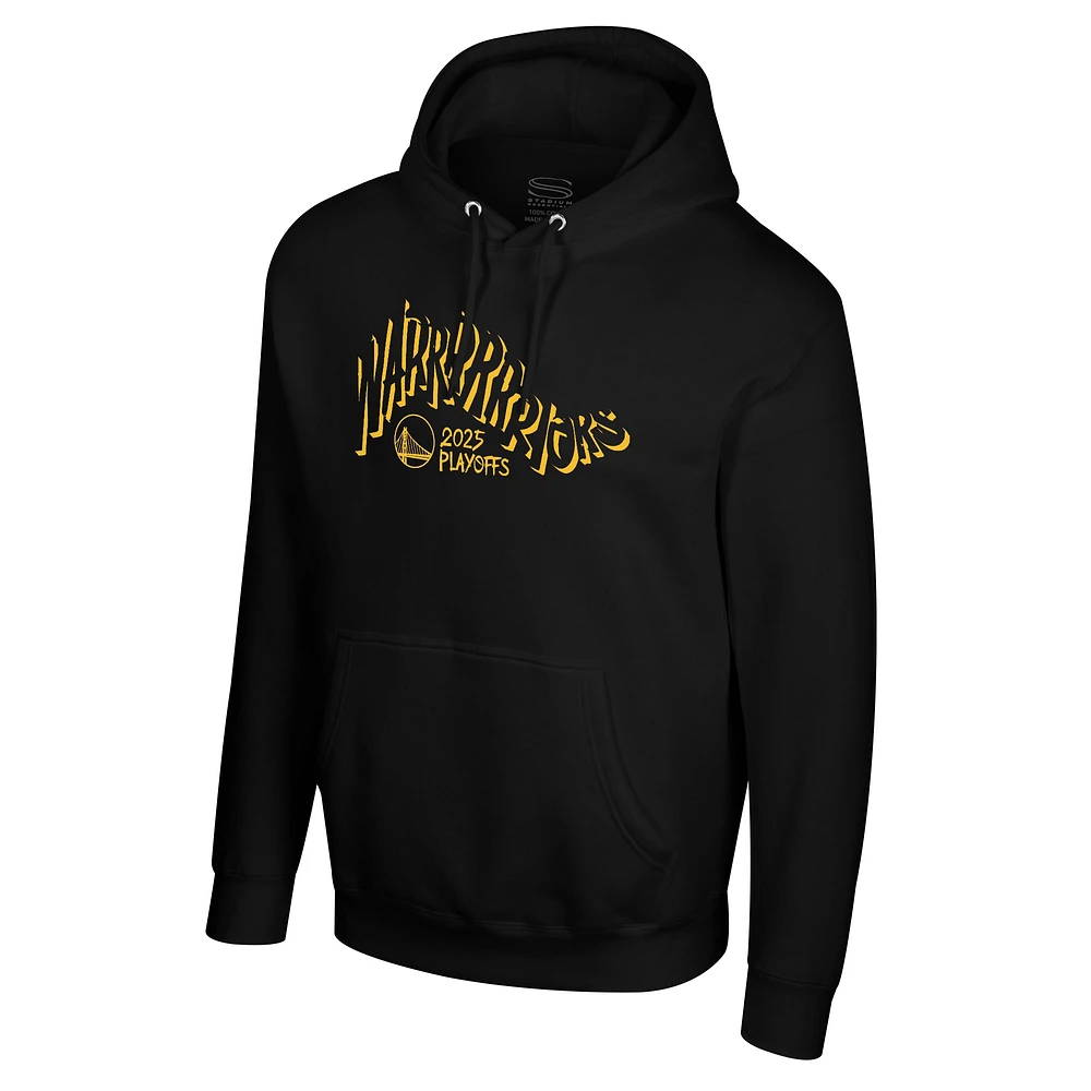 Unisex Stadium Essentials  Black Golden State Warriors 2025 NBA Playoffs Swish Pullover Hoodie