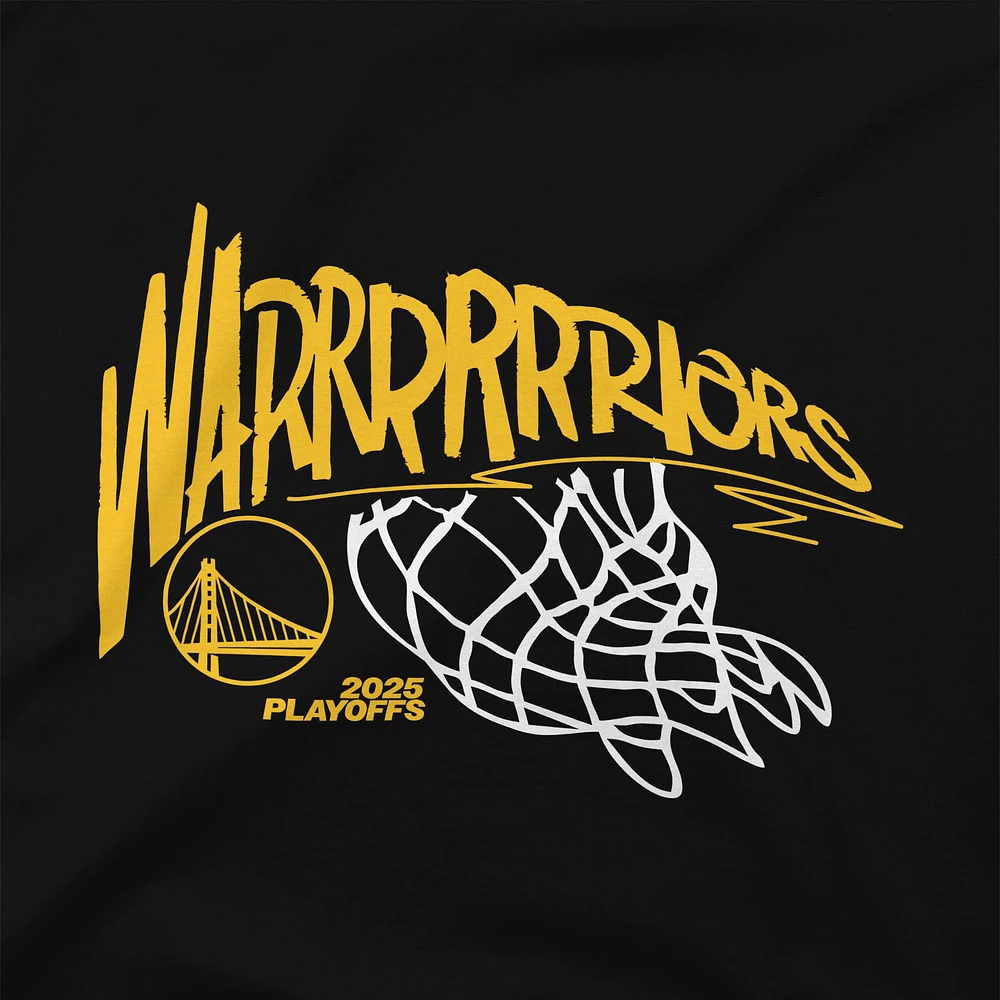 Unisex Stadium Essentials  Black Golden State Warriors 2025 NBA Playoffs Swish T-Shirt