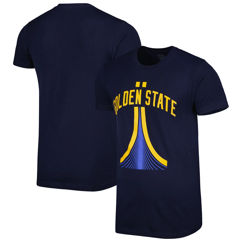 Unisex Stadium Essentials Navy Golden State Warriors Statement Edition Landmark T-Shirt