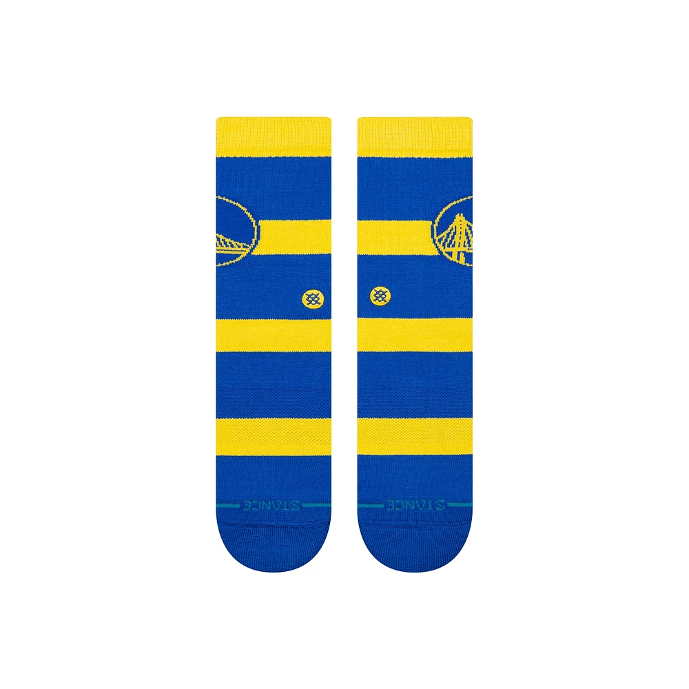 Unisex  Stance Golden State Warriors Prep Stripe Crew Sock