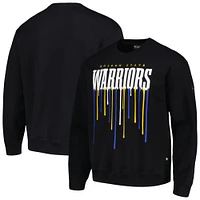 Unisex The Wild Collective Black Golden State Warriors Drip Pullover Sweatshirt