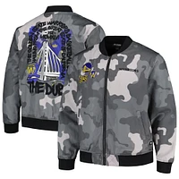 Unisex The Wild Collective Gray Golden State Warriors 2023/24 City Edition Camo Bomber Full-Zip Jacket