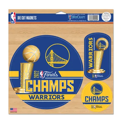 WinCraft Golden State Warriors 2022 NBA Finals Champions 11'' x 11'' Aimant en vinyle