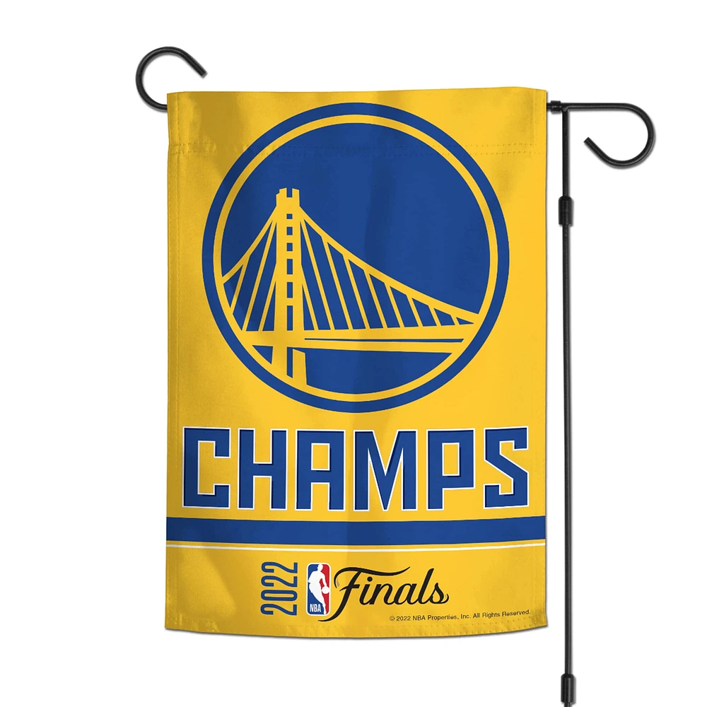 WinCraft Golden State Warriors 2022 NBA Finals Champions 12'' x 18'' Double-Sided Garden Flag