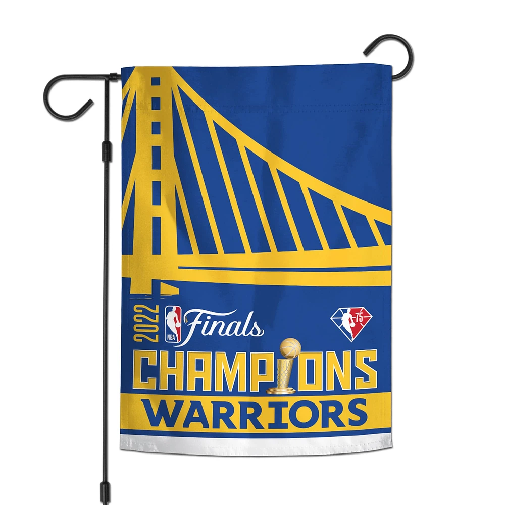 WinCraft Golden State Warriors 2022 NBA Finals Champions 12'' x 18'' Double-Sided Garden Flag