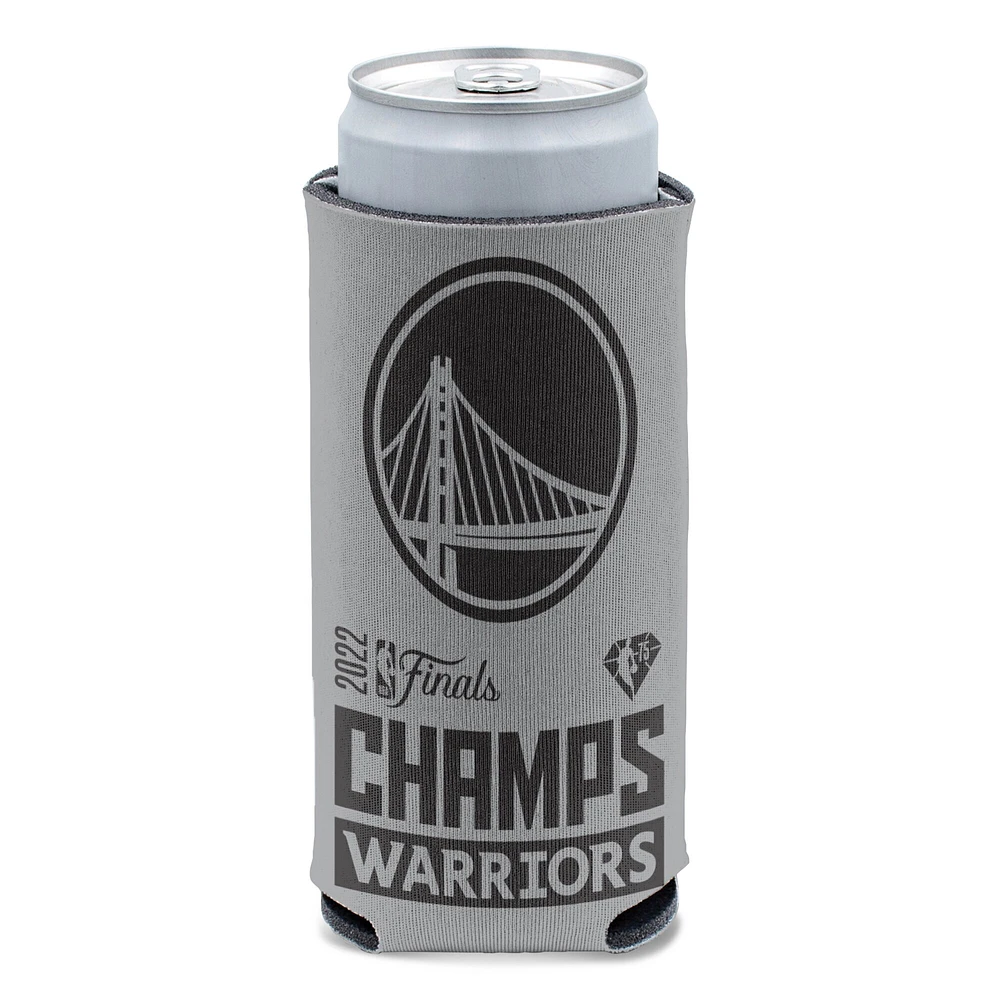 WinCraft Golden State Warriors Champions de la finale NBA 2022 12 oz. Tonal Slim Can Cooler