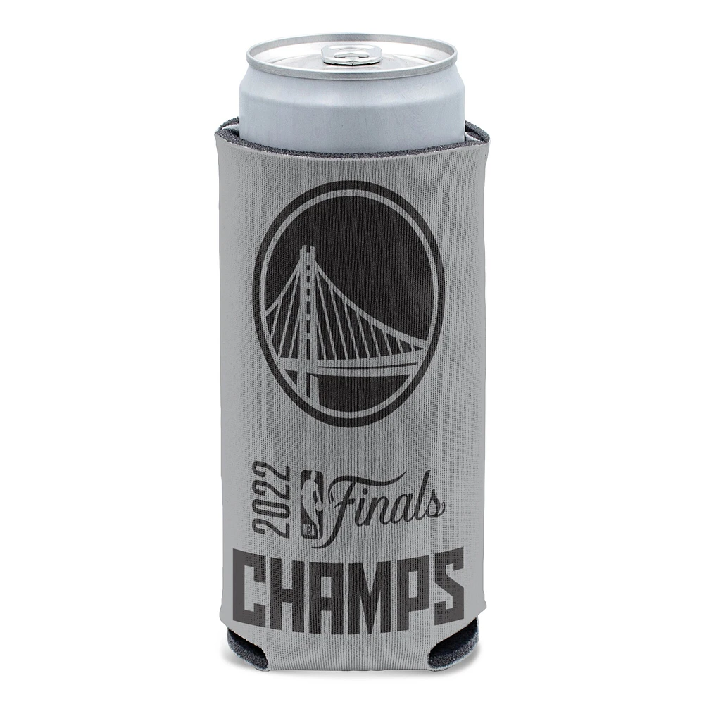 WinCraft Golden State Warriors Champions de la finale NBA 2022 12 oz. Tonal Slim Can Cooler