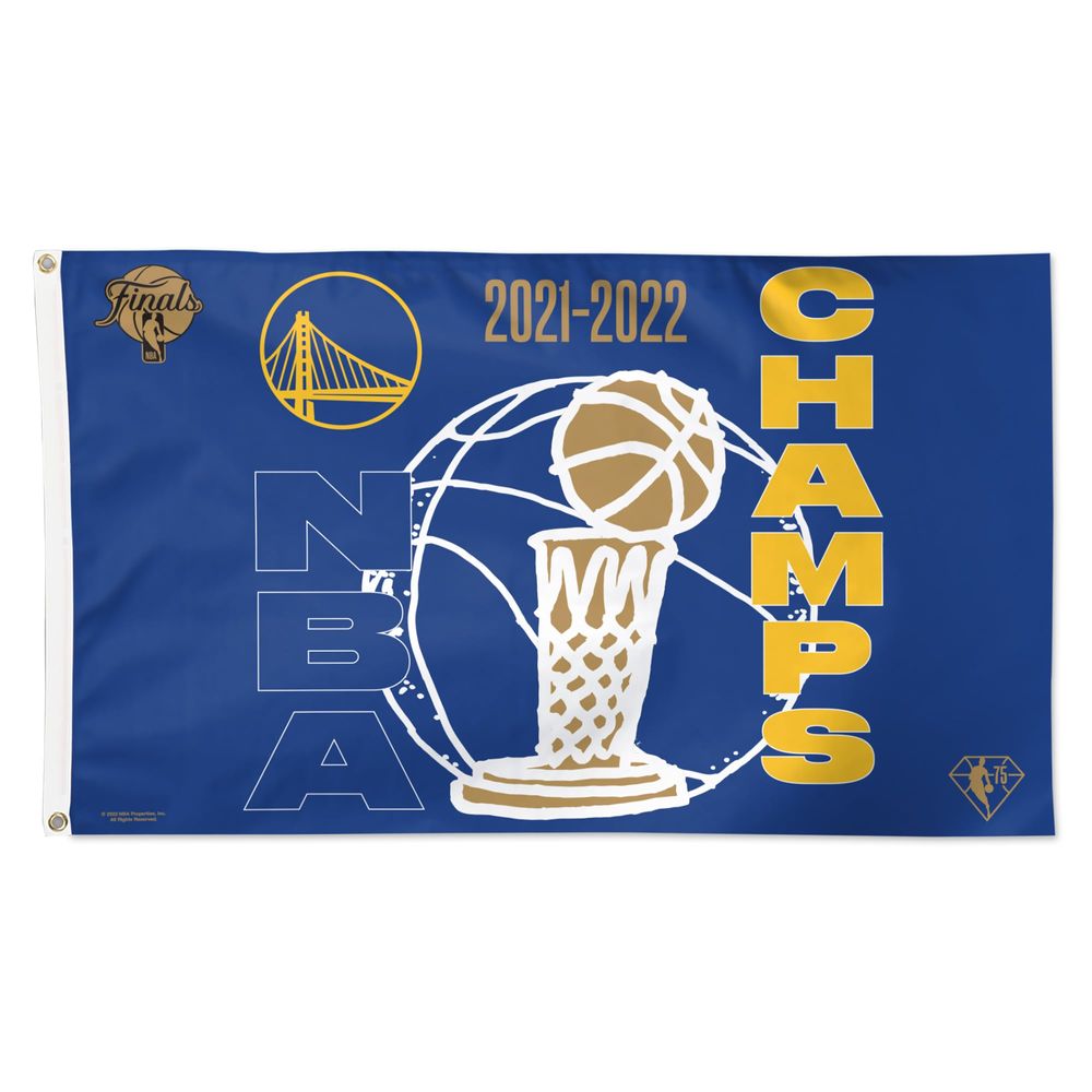 WinCraft Golden State Warriors 2022 NBA Finals Champions 3' x 5' One-Sided Deluxe Flag