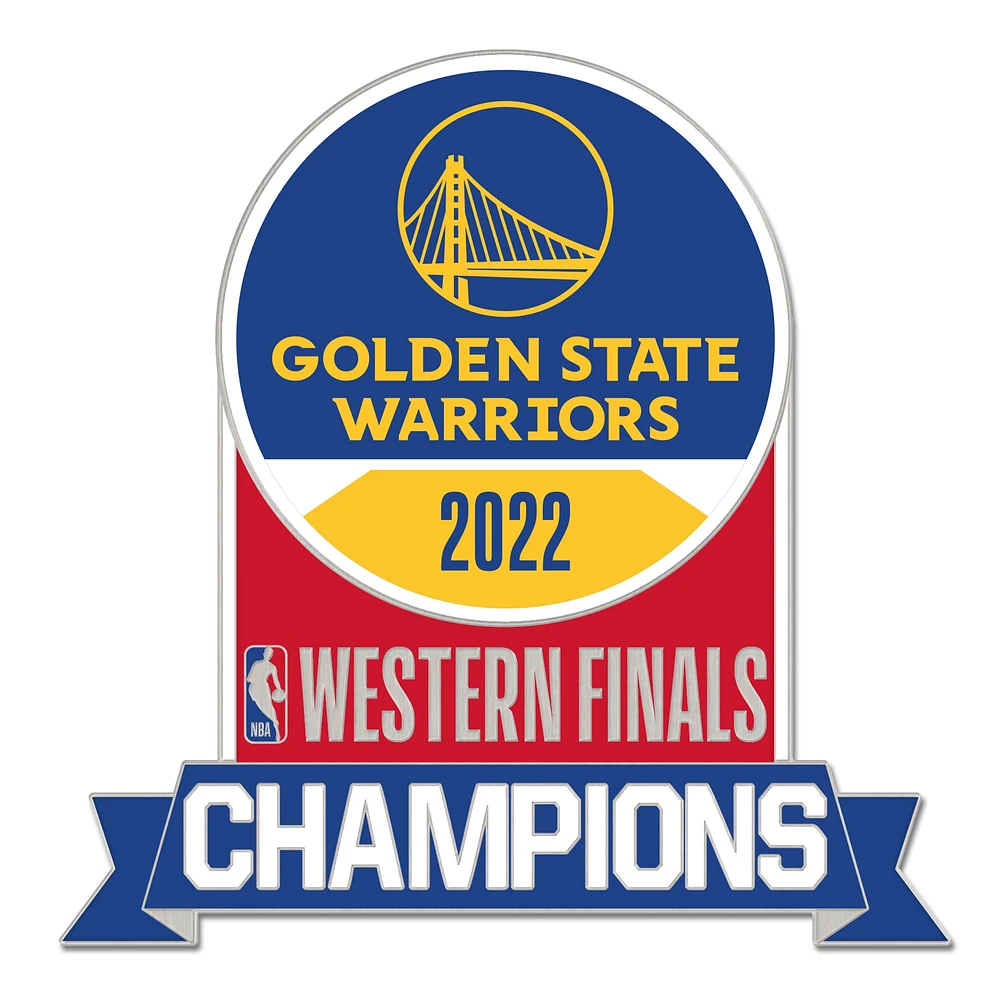 WinCraft Golden State Warriors 2022 Champions de la Conférence Ouest pin