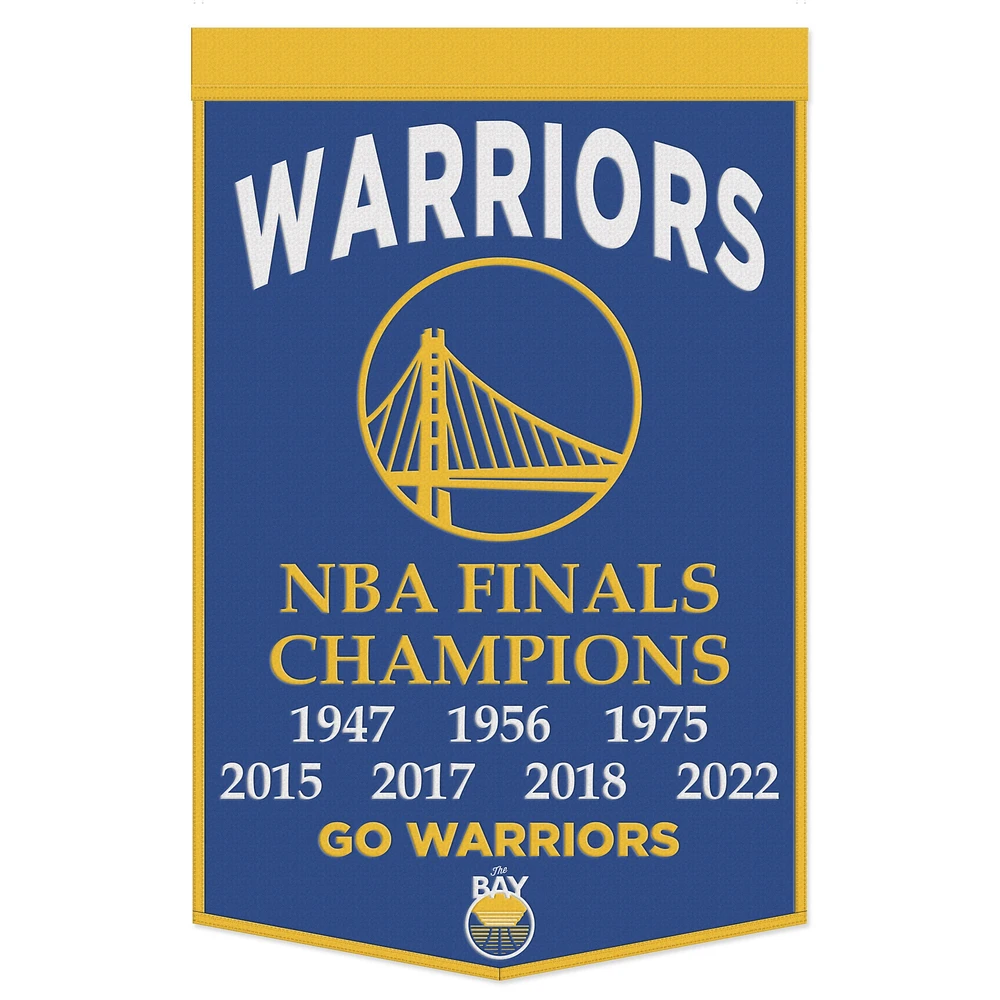 WinCraft Golden State Warriors Bannière de championnat 24" x 38"